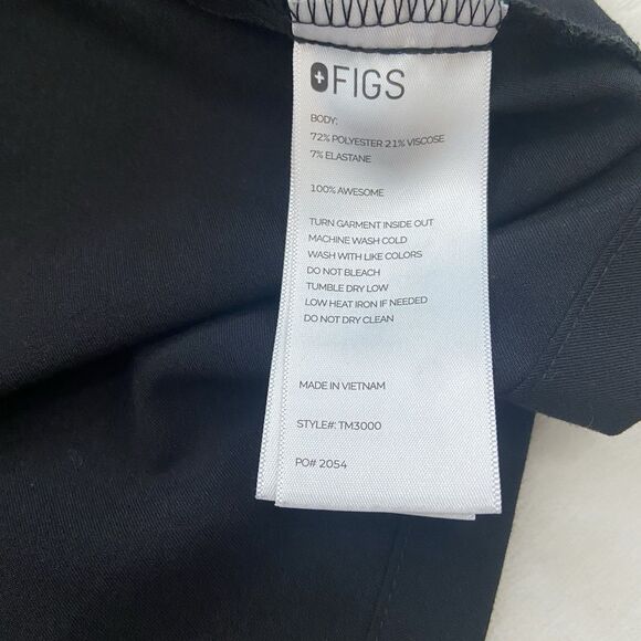 Figs Chisec Scrub Top TM3000 Black Size XXL - Picture 7 of 10